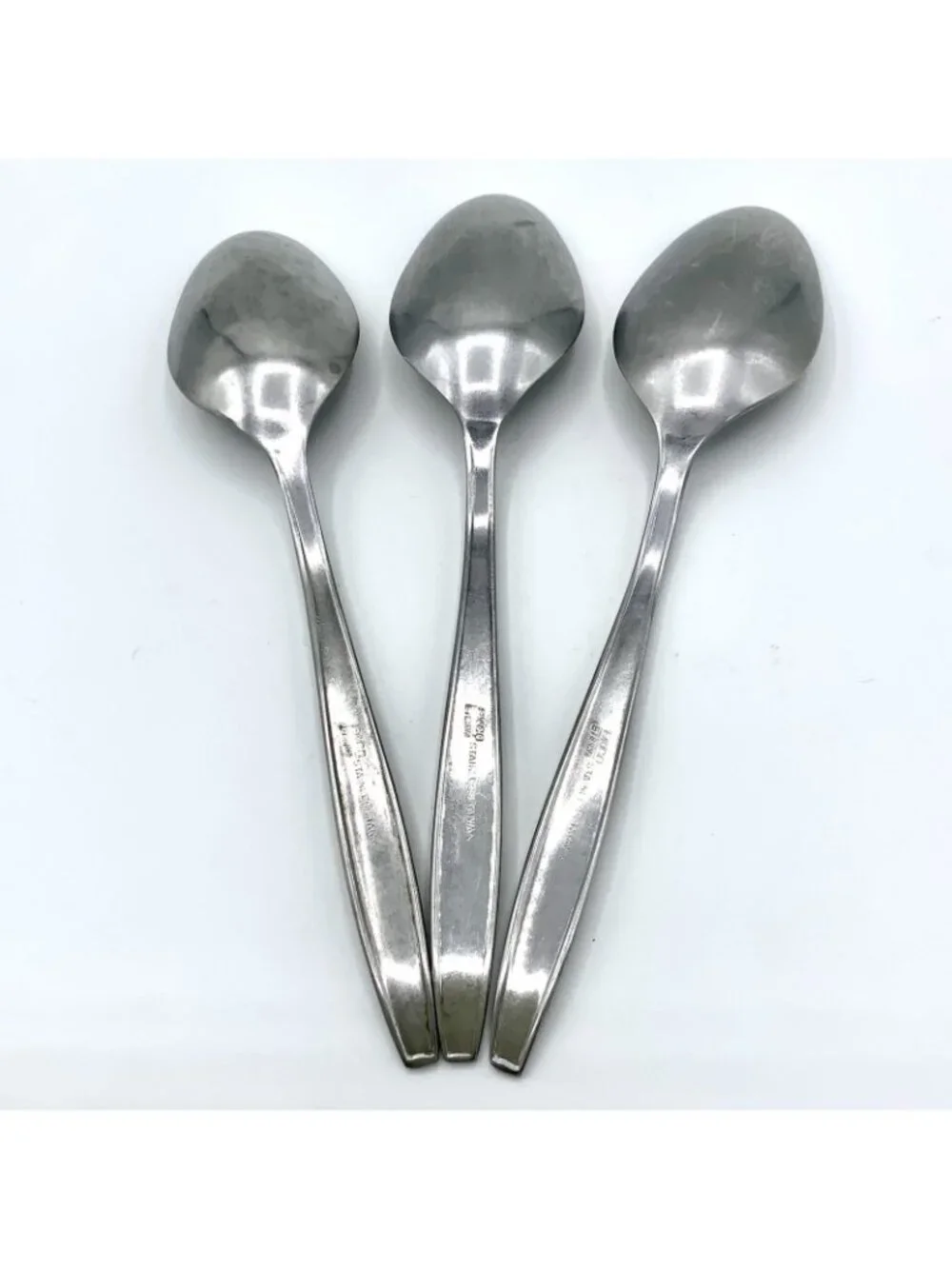 Vtg EKCO Eterna Rose Cotillion Stainless Flatware Lot of 11 Dinner Forks Spoon